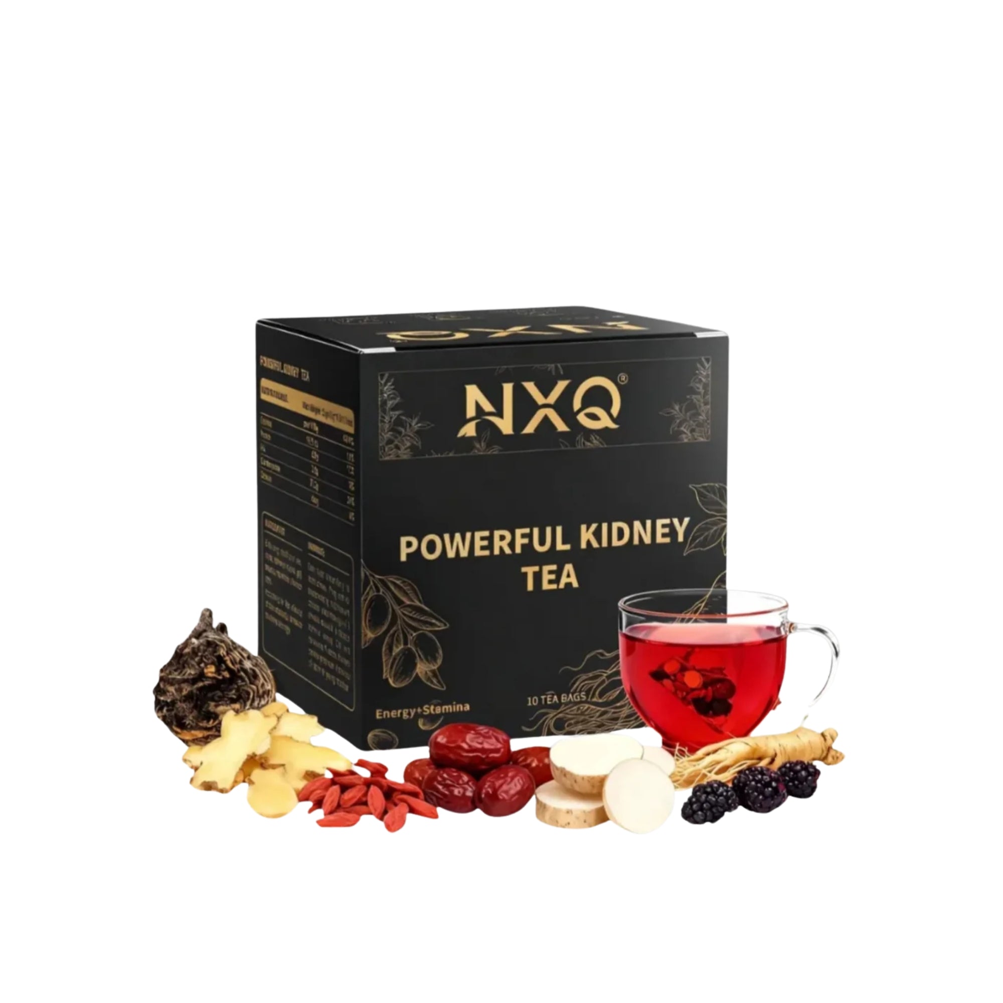 POWERTEA NXQ – Té Herbal Natural para Bienestar y Energía