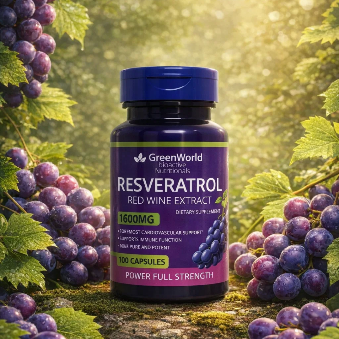 RESVERATROL - Longevidad, energía celular y  protección integral en cada cápsula.