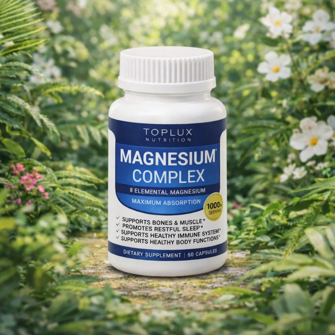 MAGNESIUM COMPLEX - Ideal para deportistas,  adultos mayores y  personas con fatiga.