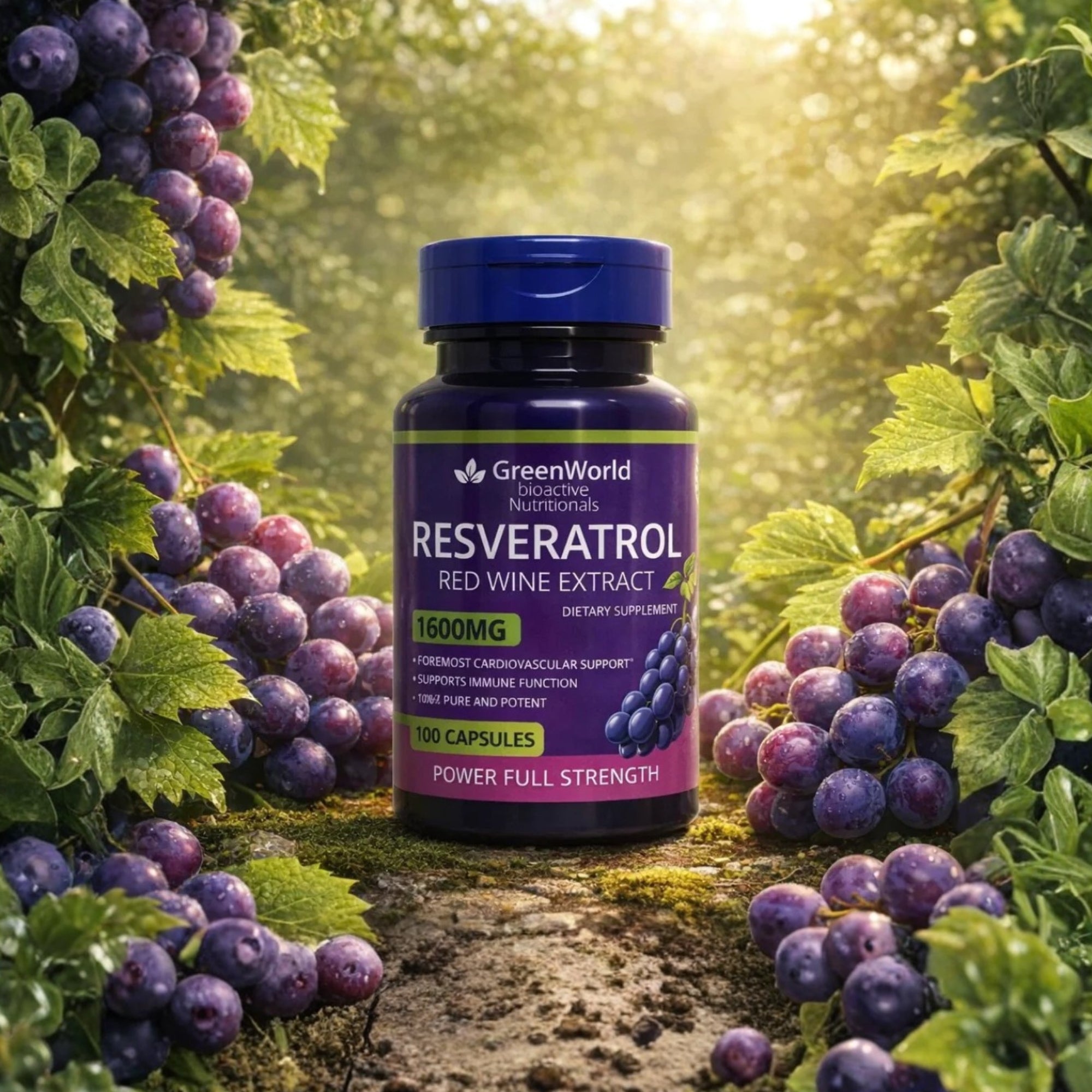 RESVERATROL - Longevidad, energía celular y  protección integral en cada cápsula.