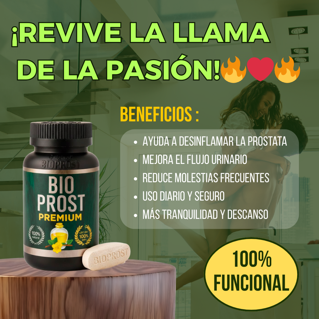 BIO PROST NACIONAL | Con L-Arginina 800 mg - Especialista en desinflamación y  cuidado profundo de la próstata