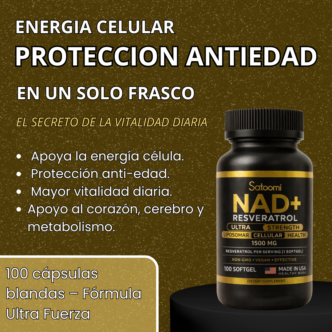RESVERATROL NAD+ El Secreto de la Vitalidad Diaria