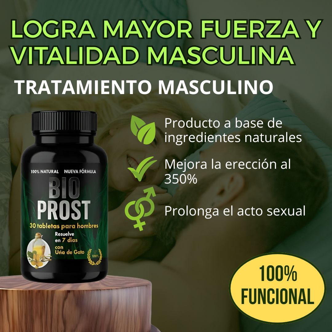 BIOPROST AMERICANO - Desinflama la próstata y devuelve la potencia masculina
