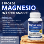 MAGNESIUM COMPLEX - Ideal para deportistas,  adultos mayores y  personas con fatiga.