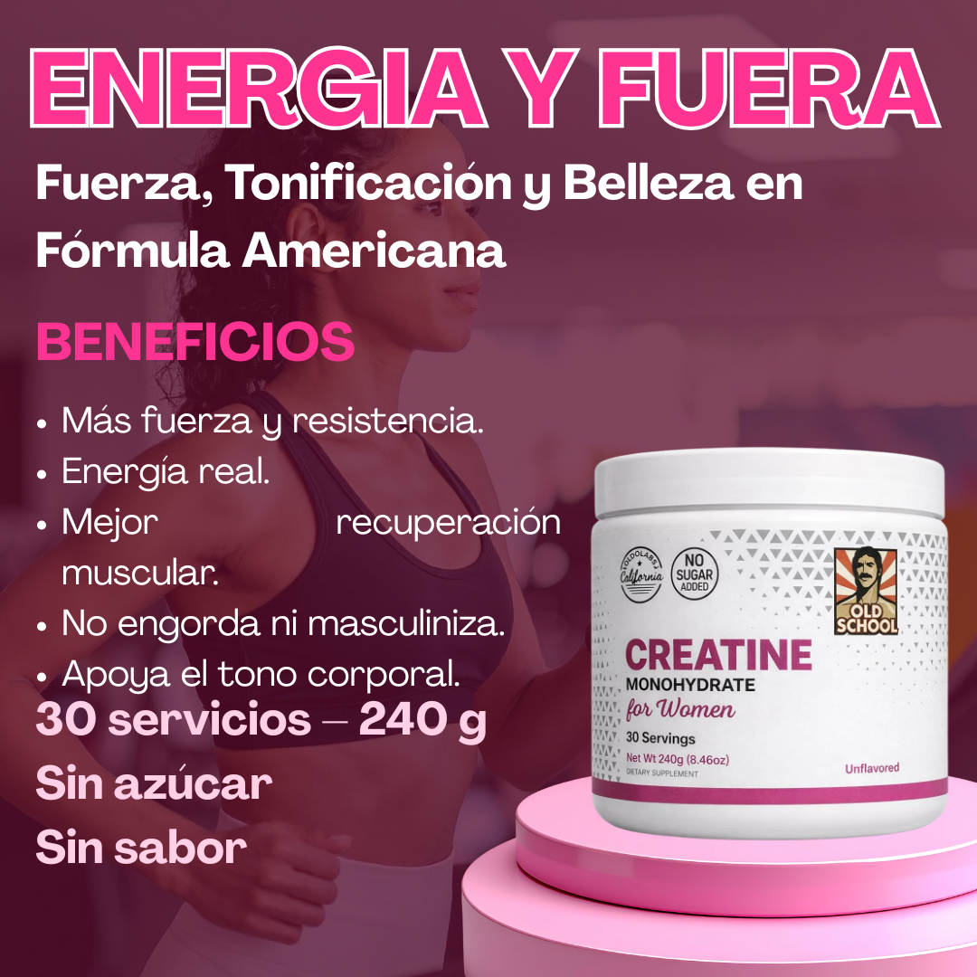 CREATINA WOMAN USA - Fuerza, Tonificación y Belleza en Fórmula Americana