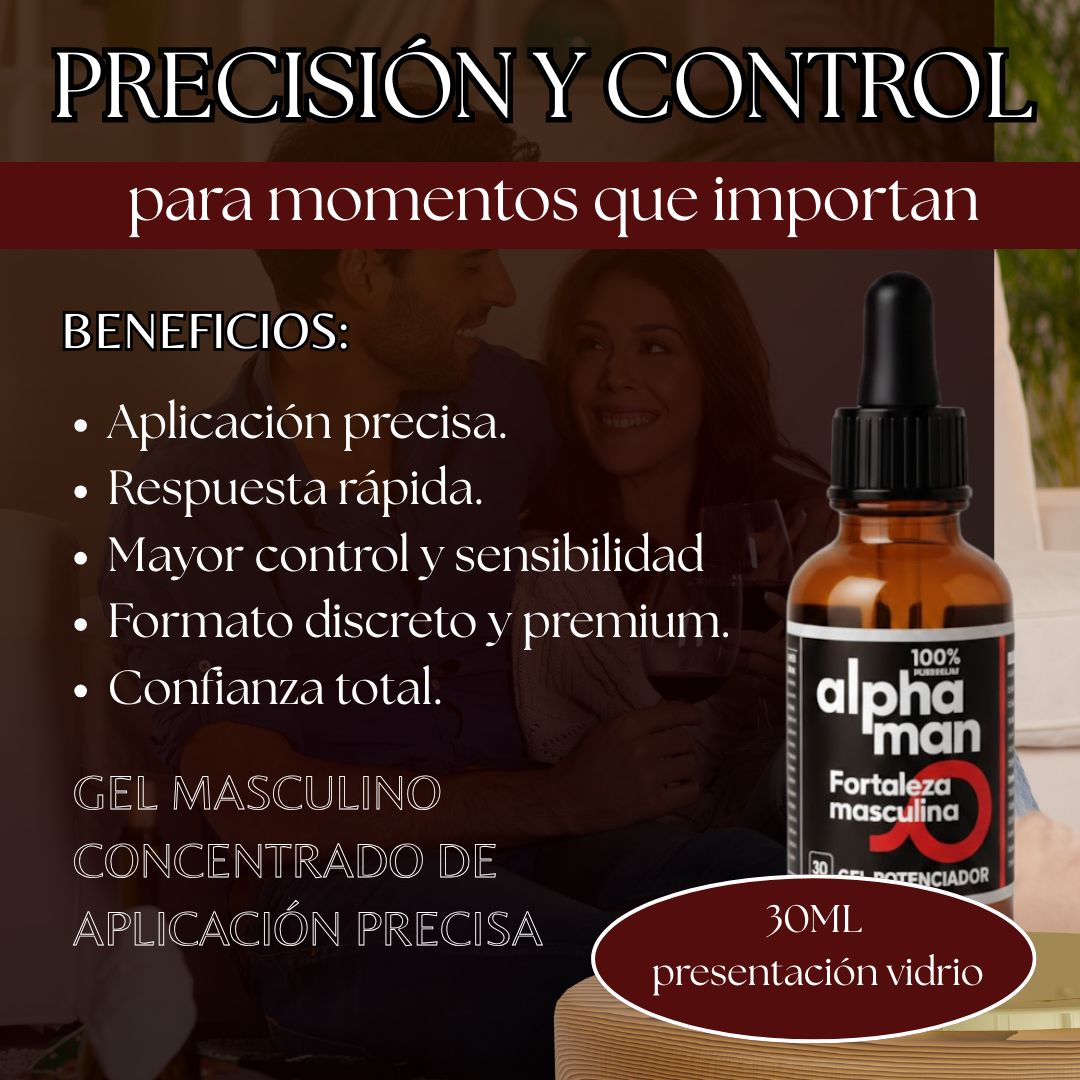 GEL ALPHAMAN GOTERO - Gel masculino concentrado de  aplicación precisa