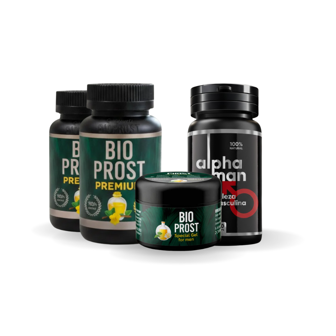 2 Bio Prost + 1 Alpha Man + 1 Gel Retardante