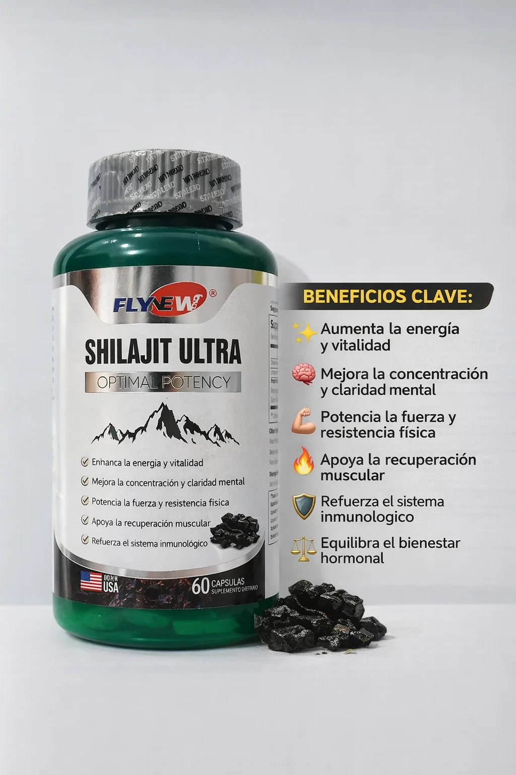 SHILAJIT ULTRA - Potencia y Vitalidad M&aacute;xima