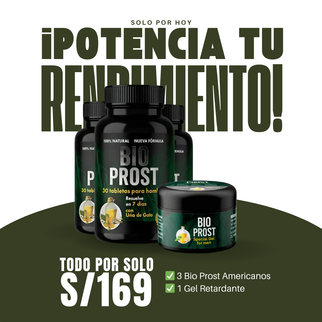 3 Bio Prosts Americanos + 1 Gel Retardante