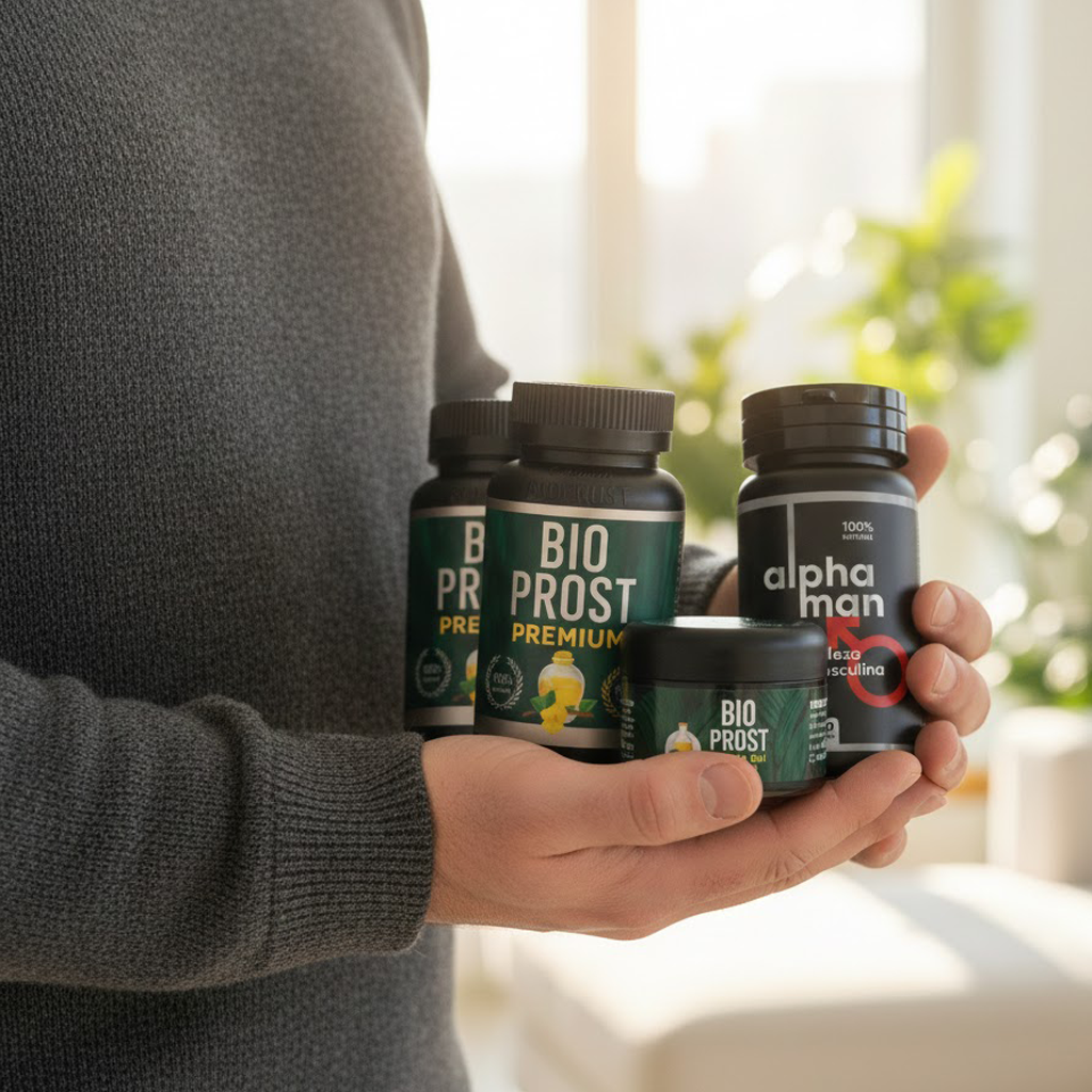 2 Bio Prost + 1 Alpha Man + 1 Gel Retardante