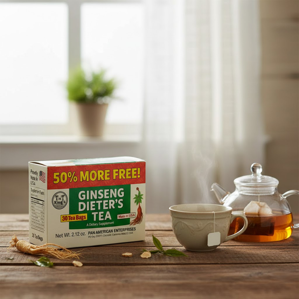 TÉ GINSENG - Desintoxican y  equilibran el cuerpo